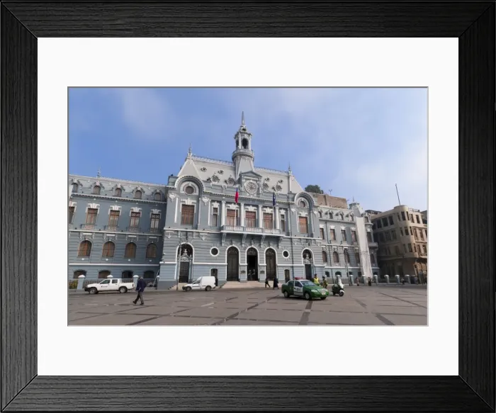 Framed Print : Building of Primera Zona Naval, Chilean Navy, Valparaiso, Chile, South America Framed Print : Building of Primera Zona Naval, Chilean Navy, Valparaiso, Chile, South America