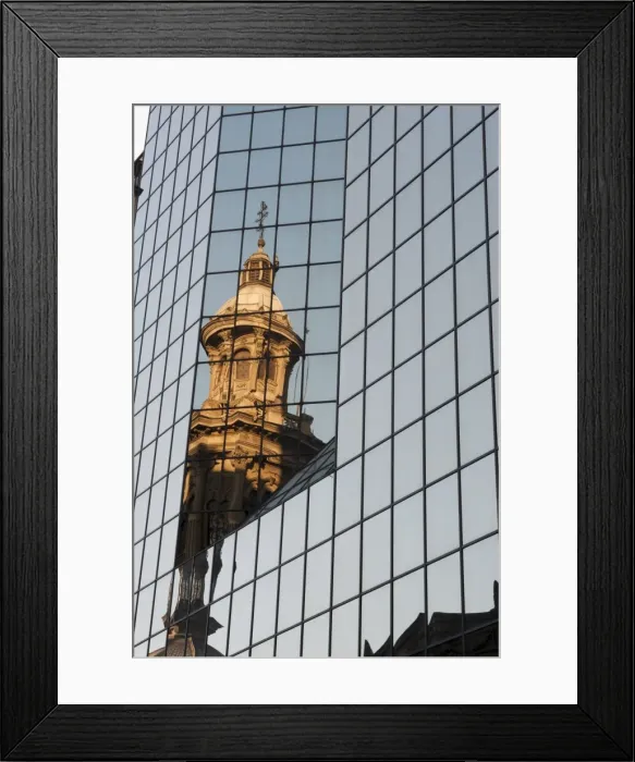 Framed Print : Cathedral reflection, Plaza de Armas, Santiago, Chile, South America Framed Print : Cathedral reflection, Plaza de Armas, Santiago, Chile, South America