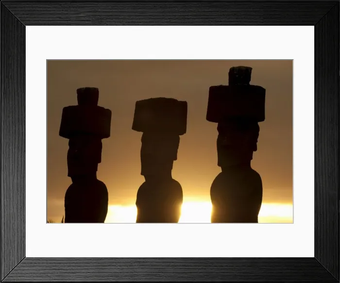Framed Print : Anakena, Rapa Nui (Easter Island), UNESCO World Heritage Site, Chile, South America Framed Print : Anakena, Rapa Nui (Easter Island), UNESCO World Heritage Site, Chile, South America