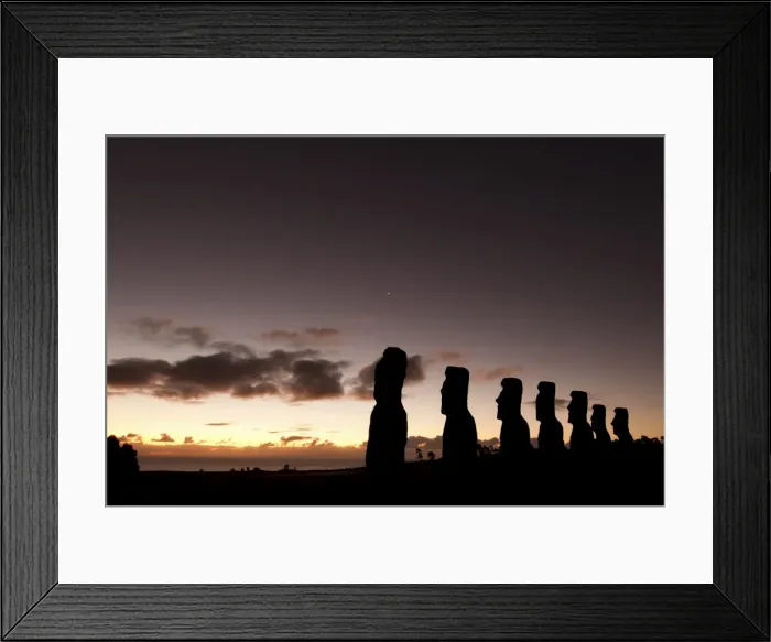 Framed Print : Ahu Akivi, Rapa Nui (Easter Island), UNESCO World Heritage Site, Chile, South America Framed Print : Ahu Akivi, Rapa Nui (Easter Island), UNESCO World Heritage Site, Chile, South America