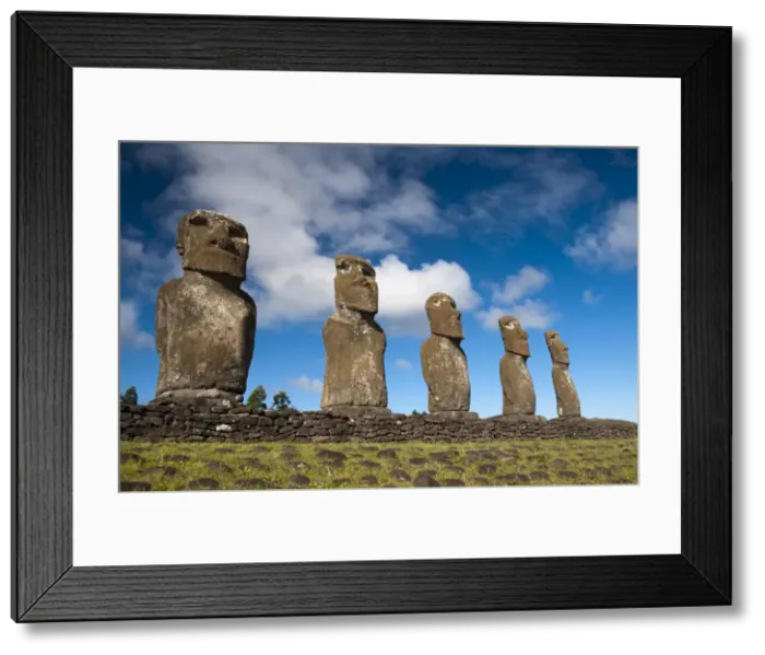 Framed Print : Ahu Akivi, Rapa Nui (Easter Island), UNESCO World Heritage Site, Chile, South America Framed Print : Ahu Akivi, Rapa Nui (Easter Island), UNESCO World Heritage Site, Chile, South America