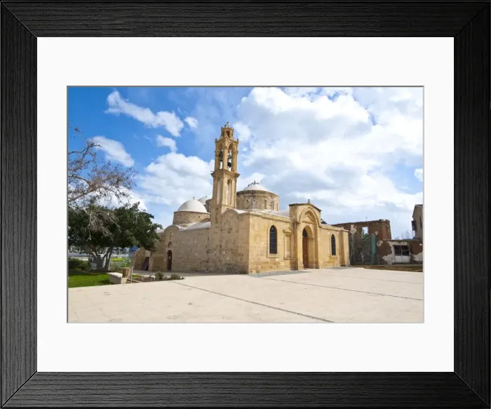 Framed Print : Old church in Peristerona, Cyprus, Europe