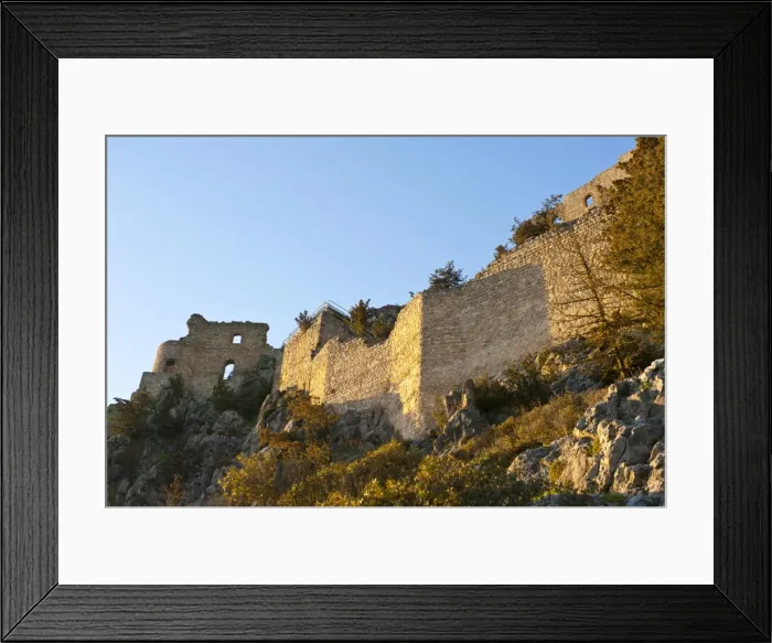 Framed Print : Crusader castle, Buffavento, Turkish part of Cyprus, Cyprus, Europe Framed Print : Crusader castle, Buffavento, Turkish part of Cyprus, Cyprus, Europe