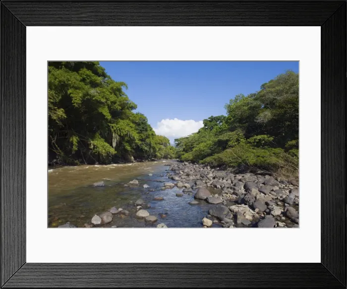 Framed Print : River in El Gallineral Park, San Gil, Colombia, South America Framed Print : River in El Gallineral Park, San Gil, Colombia, South America