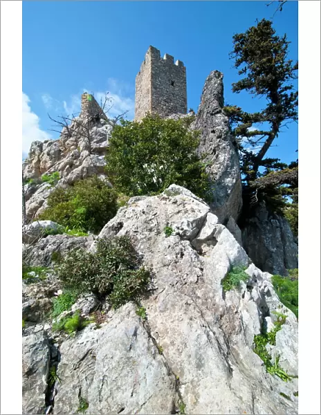 Crusader castle of St. Hilarion, Turkish part of Cyprus, Cyprus, Europe