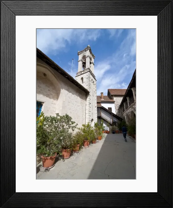 Framed Print : Monastery Stavros near Omodos, Cyprus, Europe Framed Print : Monastery Stavros near Omodos, Cyprus, Europe