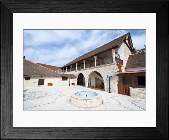 Framed Print : Monastery Stavros near Omodos, Cyprus, Europe Framed Print : Monastery Stavros near Omodos, Cyprus, Europe