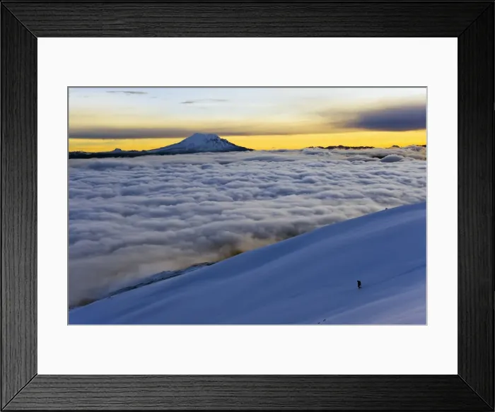Framed Print : View from Volcan Cotopaxi, 5897m, highest active volcano in the world, Ecuador Framed Print : View from Volcan Cotopaxi, 5897m, highest active volcano in the world, Ecuador