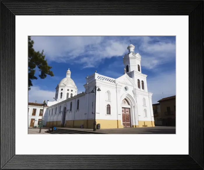 Framed Print : San Sebastian church, Historic Centre of Santa Ana de los Rios de Cuenca Framed Print : San Sebastian church, Historic Centre of Santa Ana de los Rios de Cuenca