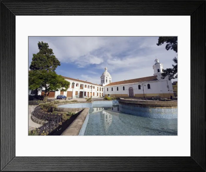 Framed Print : San Sebastian church, Historic Centre of Santa Ana de los Rios de Cuenca Framed Print : San Sebastian church, Historic Centre of Santa Ana de los Rios de Cuenca