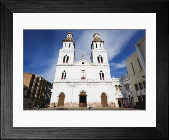 Framed Print : Iglesia de Santo Domingo, Historic Centre of Santa Ana de los Rios de Cuenca Framed Print : Iglesia de Santo Domingo, Historic Centre of Santa Ana de los Rios de Cuenca