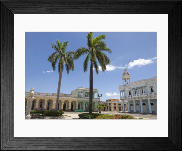 Framed Print : Palm trees in Parque Marti, Cienfuegos, UNESCO World Heritage Site, Cienfuegos Province Framed Print : Palm trees in Parque Marti, Cienfuegos, UNESCO World Heritage Site, Cienfuegos Province