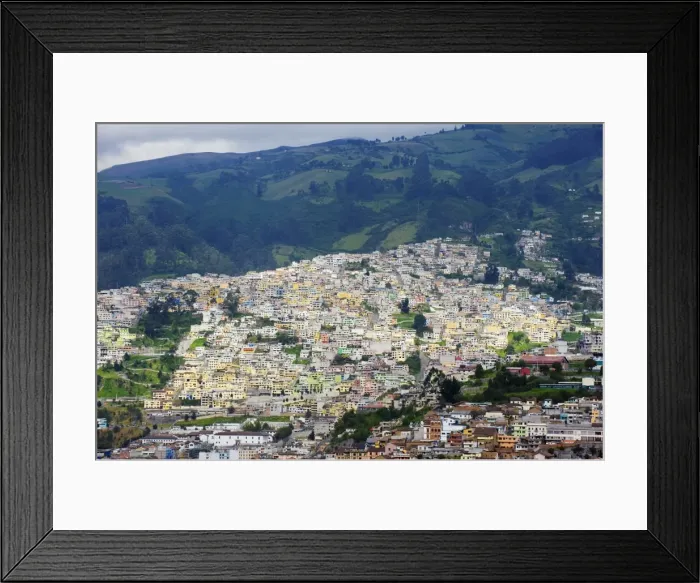 Framed Print : Colourful houses in old town, UNESCO World Heritage Site, Quito, Ecuador, South America Framed Print : Colourful houses in old town, UNESCO World Heritage Site, Quito, Ecuador, South America