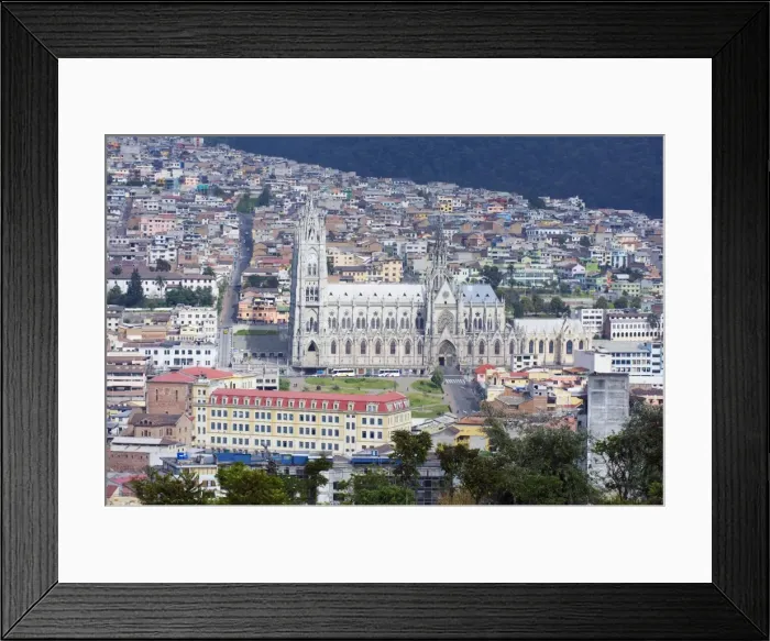 Framed Print : Gothic Basilica del Voto Nacional, old town, UNESCO World Heritage Site Framed Print : Gothic Basilica del Voto Nacional, old town, UNESCO World Heritage Site