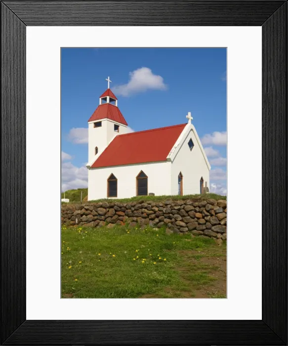 Framed Print : Church at Modrudalur, Iceland, Polar Regions Framed Print : Church at Modrudalur, Iceland, Polar Regions