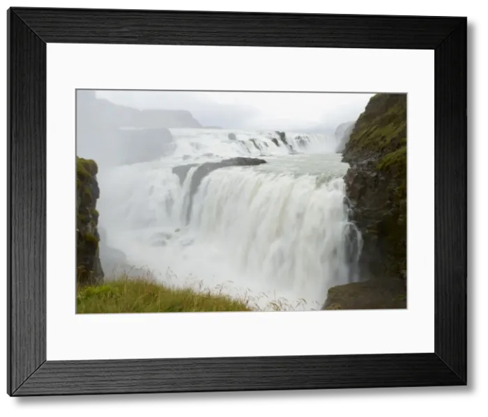 Framed Print : Gullfoss waterfall, Iceland, Polar Regions Framed Print : Gullfoss waterfall, Iceland, Polar Regions