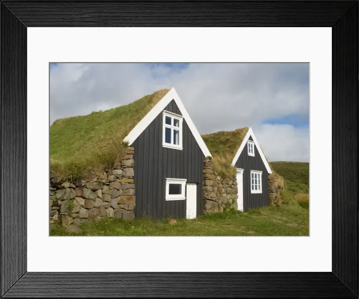 Framed Print : Od traditional farm, Skaftafell, Iceland, Polar Regions Framed Print : Od traditional farm, Skaftafell, Iceland, Polar Regions