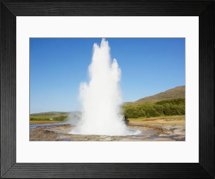 Framed Print : Strokkur geyser, Geysir, Iceland, Polar Regions Framed Print : Strokkur geyser, Geysir, Iceland, Polar Regions