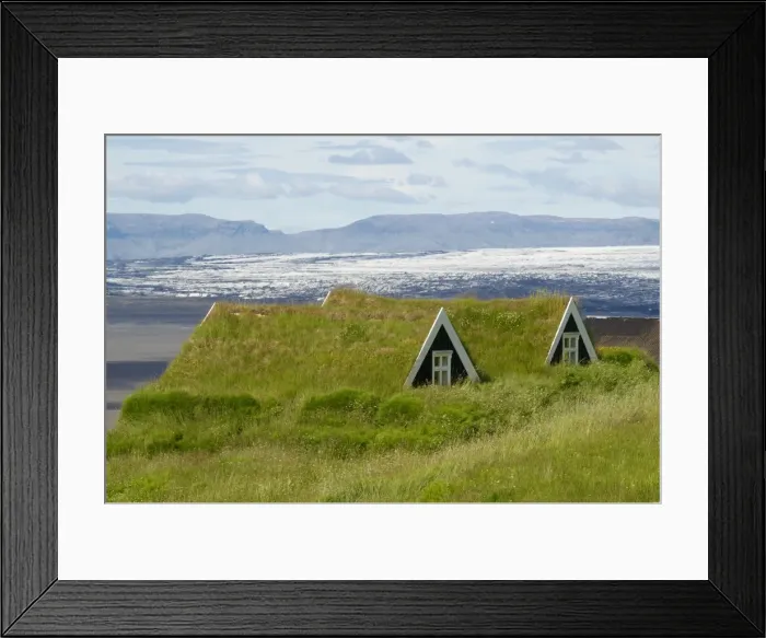 Framed Print : Traditional farm, Skaftafell, Iceland, Polar Regions Framed Print : Traditional farm, Skaftafell, Iceland, Polar Regions