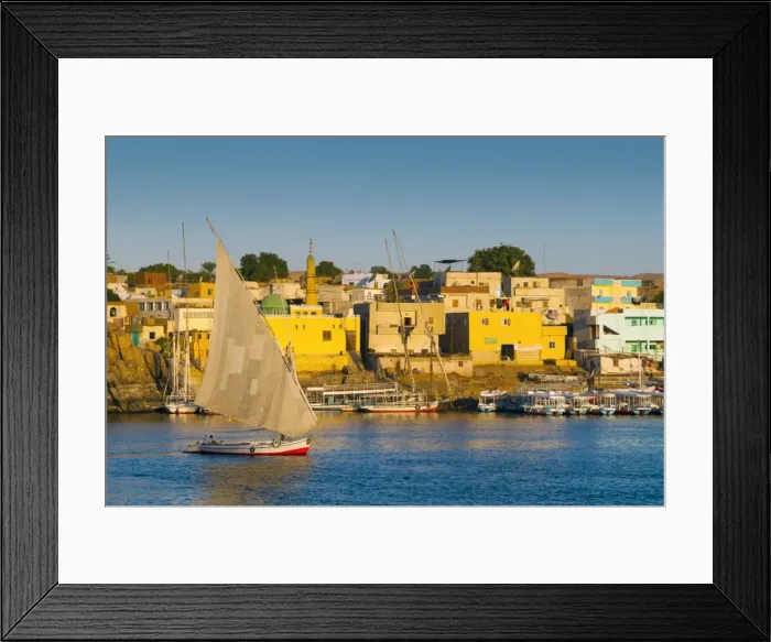 Framed Print : River Nile, Aswan, Upper Egypt, Egypt, North Africa, Africa Framed Print : River Nile, Aswan, Upper Egypt, Egypt, North Africa, Africa