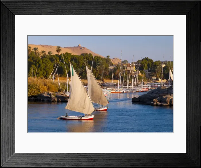 Framed Print : River Nile, Aswan, Upper Egypt, Egypt, North Africa, Africa Framed Print : River Nile, Aswan, Upper Egypt, Egypt, North Africa, Africa