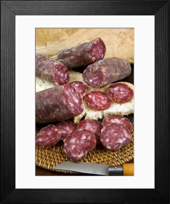 Framed Print : Wild boar sausages Framed Print : Wild boar sausages