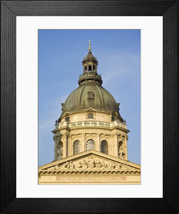 Framed Print : Dome of St. Stephens basilica (Szent Istvan Bazilika), Budapest, Hungary, Europe Framed Print : Dome of St. Stephens basilica (Szent Istvan Bazilika), Budapest, Hungary, Europe