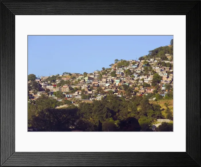 Framed Print : Hillside suburbs of Tegucigalpa, Honduras, Central America Framed Print : Hillside suburbs of Tegucigalpa, Honduras, Central America