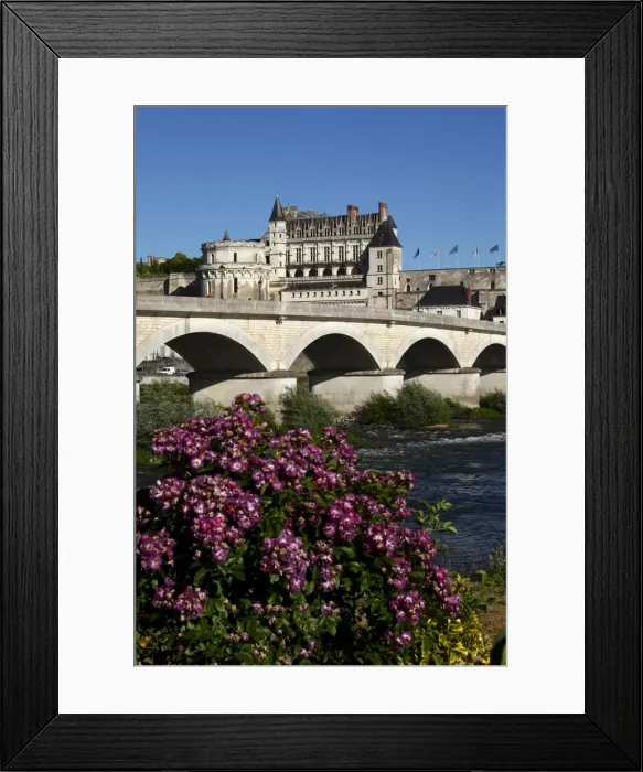 Framed Print : Chateau d Amboise on the River Loire, UNESCO World Heritage Site, Indre-et-Loire Framed Print : Chateau d Amboise on the River Loire, UNESCO World Heritage Site, Indre-et-Loire