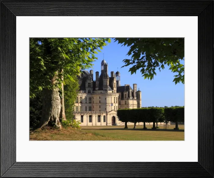 Framed Print : South facade, Chateau de Chambord, Chambord, UNESCO World Heritage Site Framed Print : South facade, Chateau de Chambord, Chambord, UNESCO World Heritage Site