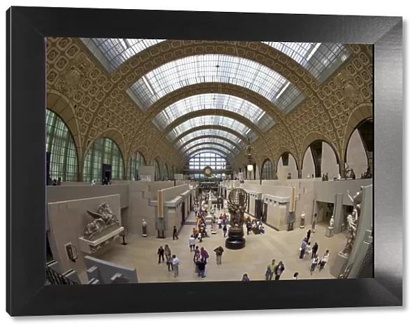 Great Hall of the Musee D Orsay Art Gallery and Museum, Paris, France, Europe