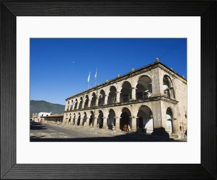 Framed Print : Municipality building, Antigua, Guatemala, Central America Framed Print : Municipality building, Antigua, Guatemala, Central America
