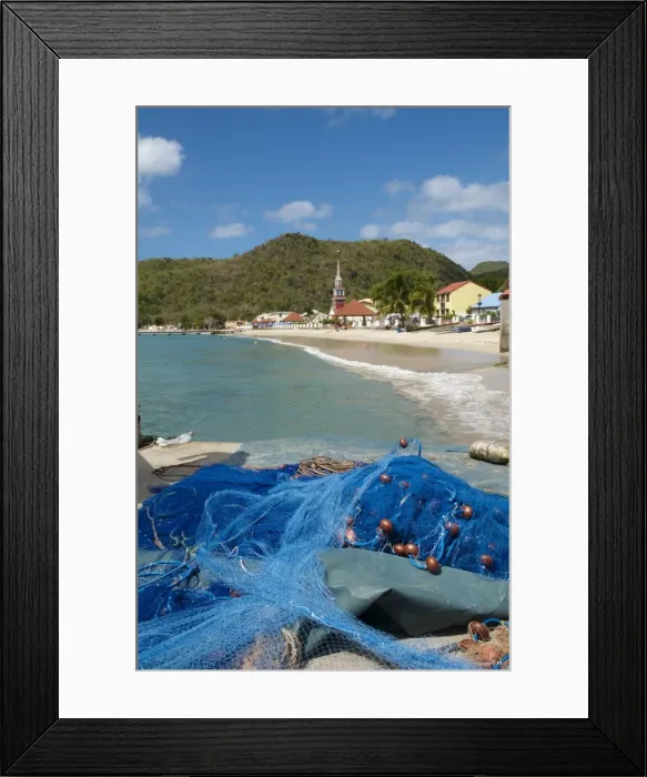 Framed Print : Grande Anse, Les Anses d Arlet, Martinique, Windward Islands, French Overseas Department