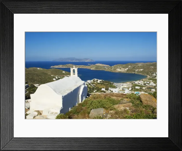 Framed Print : Church above Chora, Ios Island, Cyclades, Greek Islands, Greece, Europe Framed Print : Church above Chora, Ios Island, Cyclades, Greek Islands, Greece, Europe