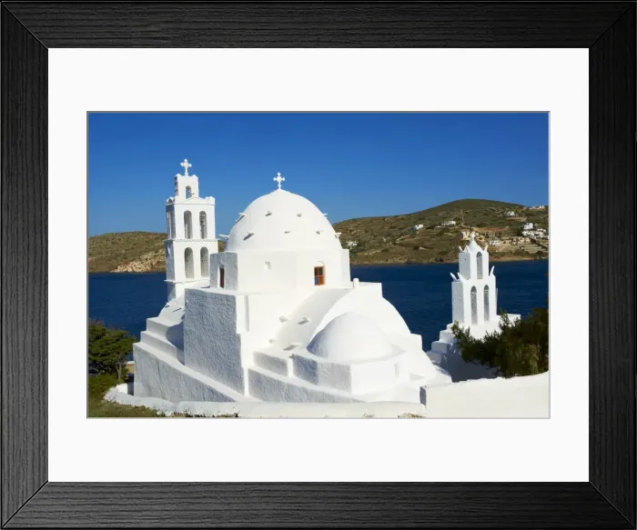 Framed Print : Agia Irini Church near the harbour, Ormos, Ios Island, Cyclades, Greek Islands Framed Print : Agia Irini Church near the harbour, Ormos, Ios Island, Cyclades, Greek Islands