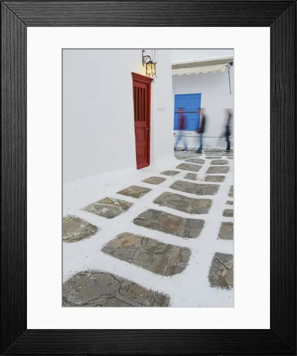 Framed Print : Doors and windows, Chora, Mykonos town, Mykonos, Cyclades, Greek Islands, Greece, Europe Framed Print : Doors and windows, Chora, Mykonos town, Mykonos, Cyclades, Greek Islands, Greece, Europe