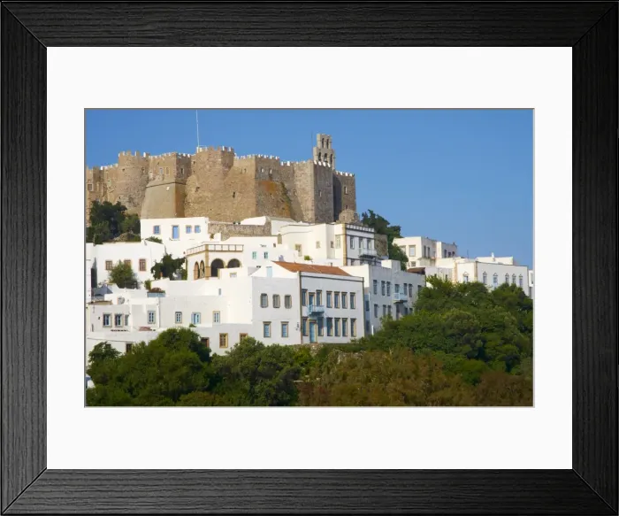 Framed Print : Monastery of St. John the Theologian, fortress and Hora, UNESCO World Heritage Site Framed Print : Monastery of St. John the Theologian, fortress and Hora, UNESCO World Heritage Site