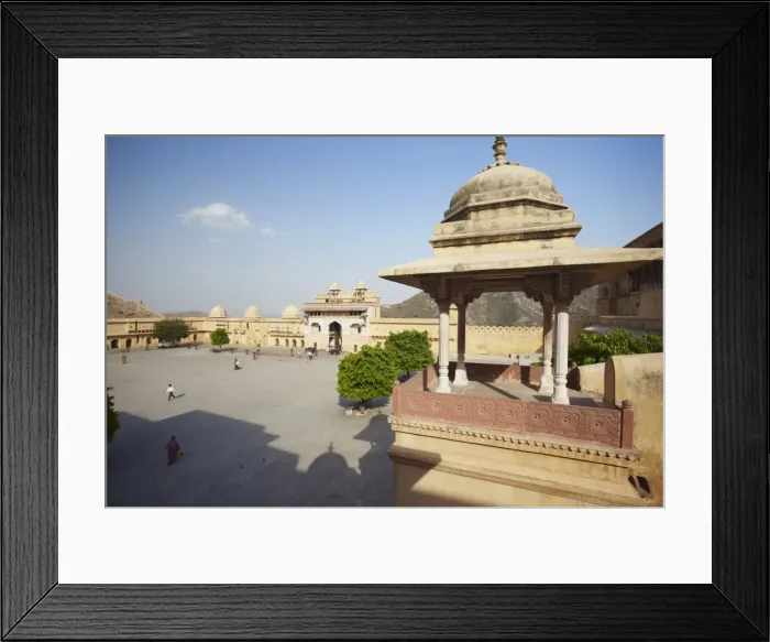 Framed Print : Courtyard in Amber Fort, Jaipur, Rajasthan, India, Asia Framed Print : Courtyard in Amber Fort, Jaipur, Rajasthan, India, Asia