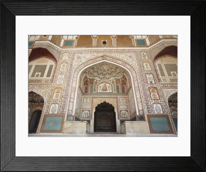 Framed Print : Ganesh Pol (Ganesh Gate) in Amber Fort, Jaipur, Rajasthan, India, Asia Framed Print : Ganesh Pol (Ganesh Gate) in Amber Fort, Jaipur, Rajasthan, India, Asia