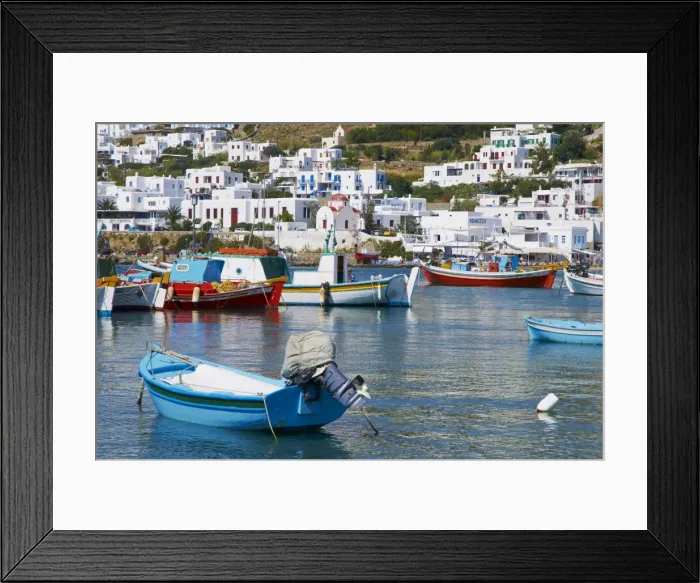 Framed Print : White houses on the island of Mykonos, Cyclades, Greek Islands, Greece, Europe Framed Print : White houses on the island of Mykonos, Cyclades, Greek Islands, Greece, Europe