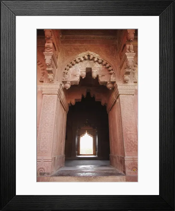 Framed Print : Doorway of Birbal Bhavan, Fatehpur Sikri, UNESCO World Heritage Site, Uttar Pradesh Framed Print : Doorway of Birbal Bhavan, Fatehpur Sikri, UNESCO World Heritage Site, Uttar Pradesh