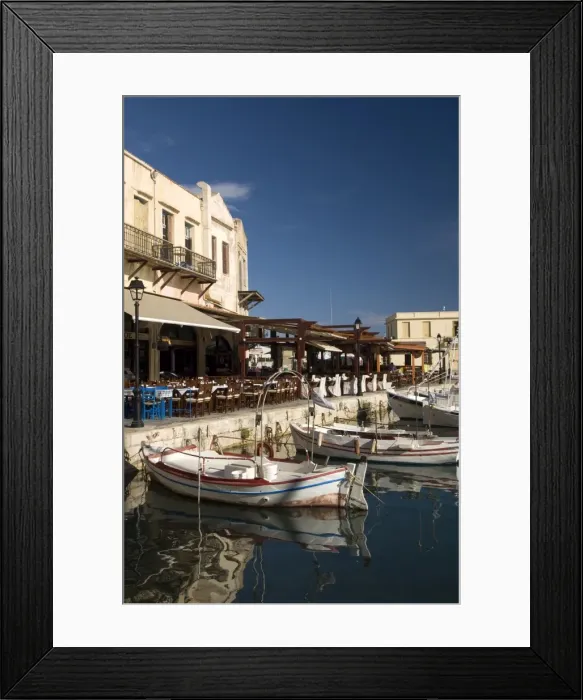 Framed Print : Old Venetian harbor, Rethymno, Crete, Greek Islands, Greece, Europe Framed Print : Old Venetian harbor, Rethymno, Crete, Greek Islands, Greece, Europe