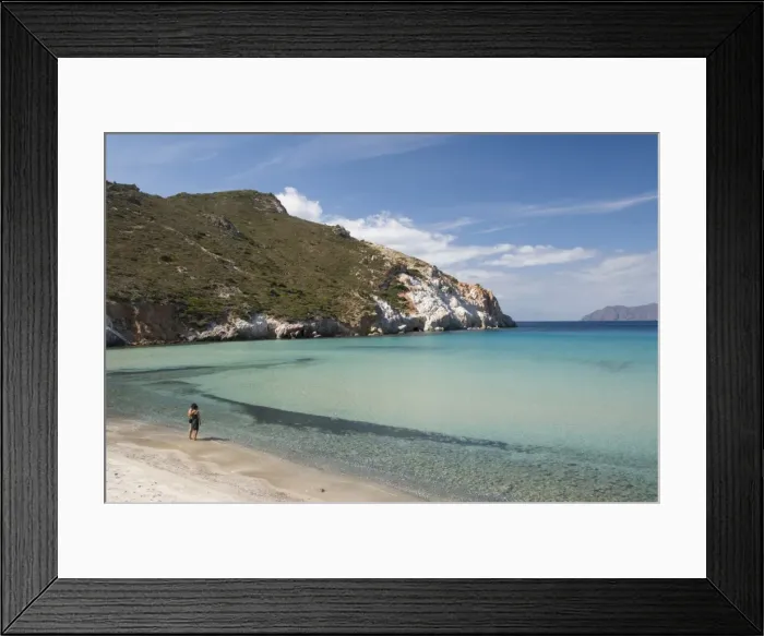 Framed Print : The beach and bay at Plathiena, Island of Milos, Cyclades, Greek Islands, Greece, Europe Framed Print : The beach and bay at Plathiena, Island of Milos, Cyclades, Greek Islands, Greece, Europe