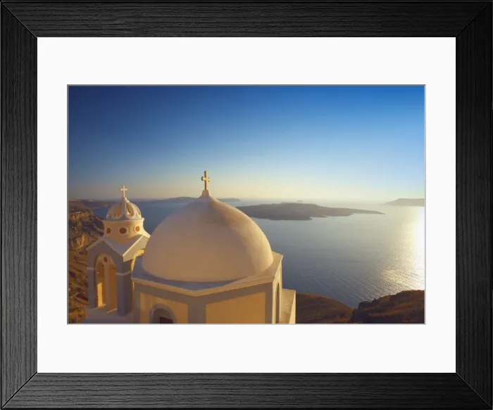 Framed Print : Church at sunset, Santorini, Cyclades, Greek Islands, Greece, Europe Framed Print : Church at sunset, Santorini, Cyclades, Greek Islands, Greece, Europe