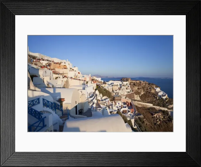 Framed Print : Village of Oia (La), Santorini (Thira), Cyclades Islands, Aegean Sea, Greek Islands Framed Print : Village of Oia (La), Santorini (Thira), Cyclades Islands, Aegean Sea, Greek Islands