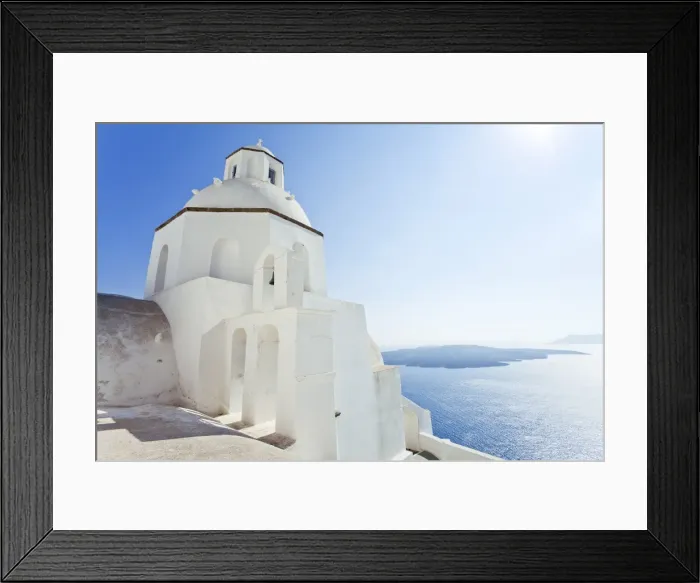 Framed Print : Greek Orthodox Church in Fira, Santorini (Thira), Cyclades Islands, Aegean Sea Framed Print : Greek Orthodox Church in Fira, Santorini (Thira), Cyclades Islands, Aegean Sea