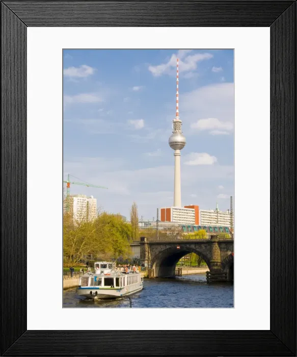Framed Print : The TV tower, Berlin, Germany, Europe