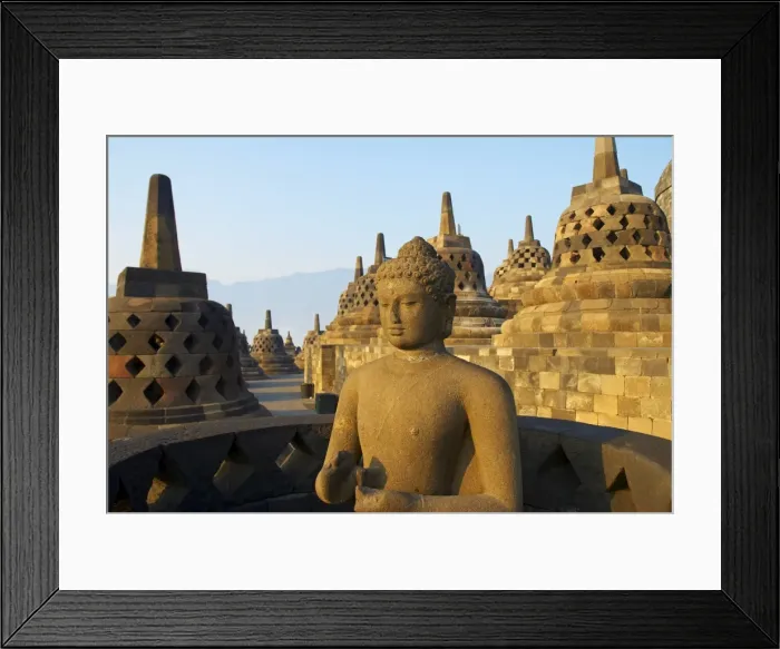 Framed Print : Borobudur, Buddhist archaeological site dating from the 9th century, UNESCO World Heritage Site Framed Print : Borobudur, Buddhist archaeological site dating from the 9th century, UNESCO World Heritage Site