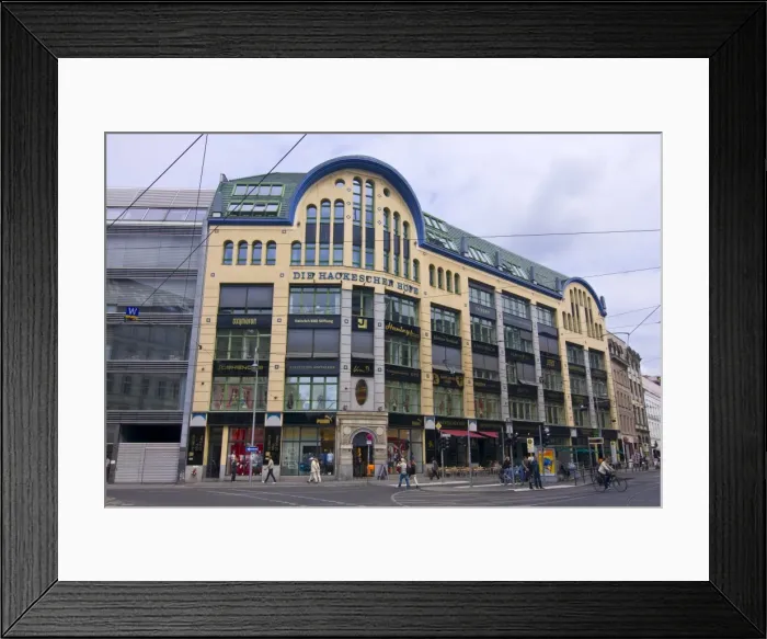 Framed Print : The Hackescher Markt (Hackes Market) and the famous Hackesche Hofe courtyard Framed Print : The Hackescher Markt (Hackes Market) and the famous Hackesche Hofe courtyard