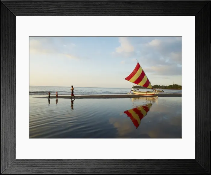 Framed Print : Sailboat, Lovina beach, Bali, Indonesia, Southeast Asia, Asia Framed Print : Sailboat, Lovina beach, Bali, Indonesia, Southeast Asia, Asia